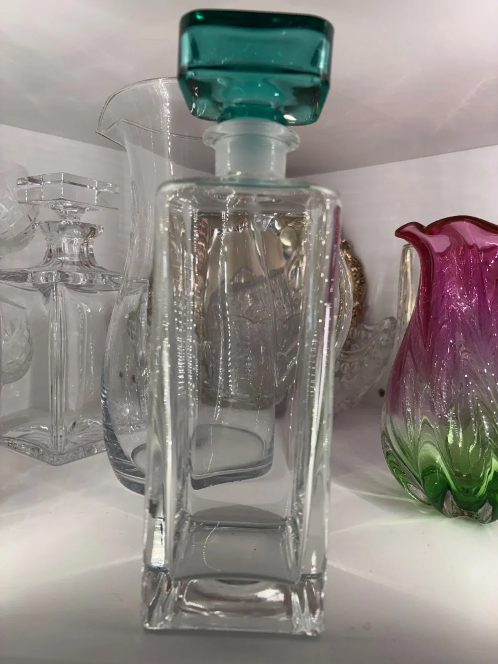 Vintage Decanter Italian Luigi Bormioli Light-music Monet H 2679 10